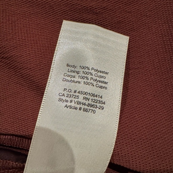 Aritzia Wilfred Ecoulement jumpsuit in a rust brown color. Size 2. - Picture 7 of 7